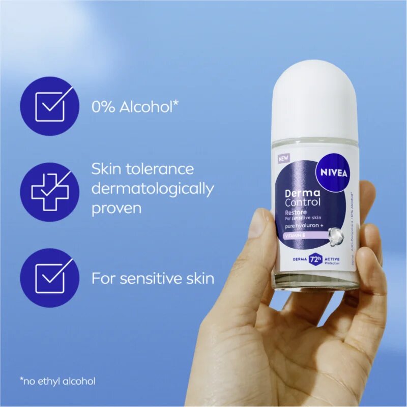 Nivea Derma Control Restore anti-transpirant roll-on 72 ur 50 ml