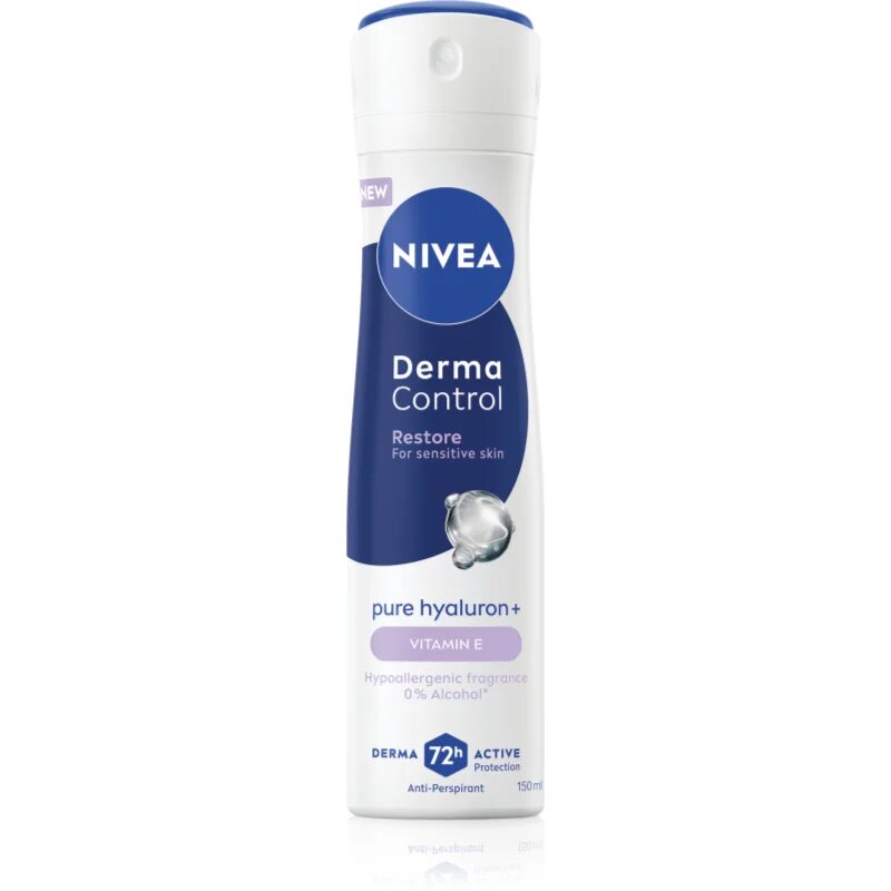 Nivea Derma Control Restore antiperspirant v pršilu za občutljivo kožo 150 ml