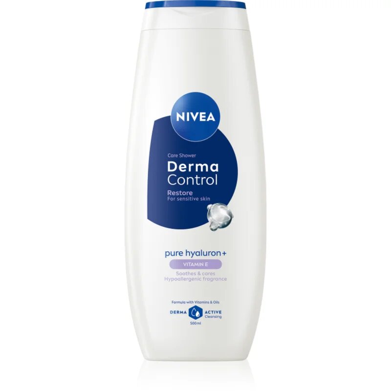 Nivea Derma Control Restore vlažilen gel za prhanje s hialuronsko kislino 500 ml