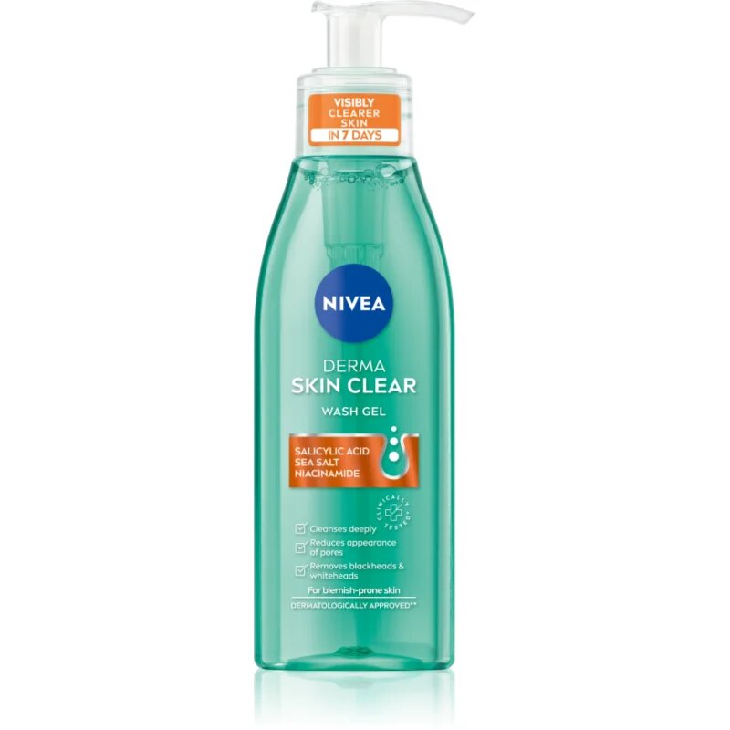 Nivea Derma Skin Clear čistilni gel za obraz 150 ml