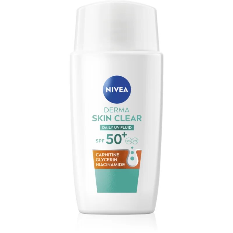 Nivea Derma Skin Clear lahki zaščitni fluid SPF 50+ 40 ml