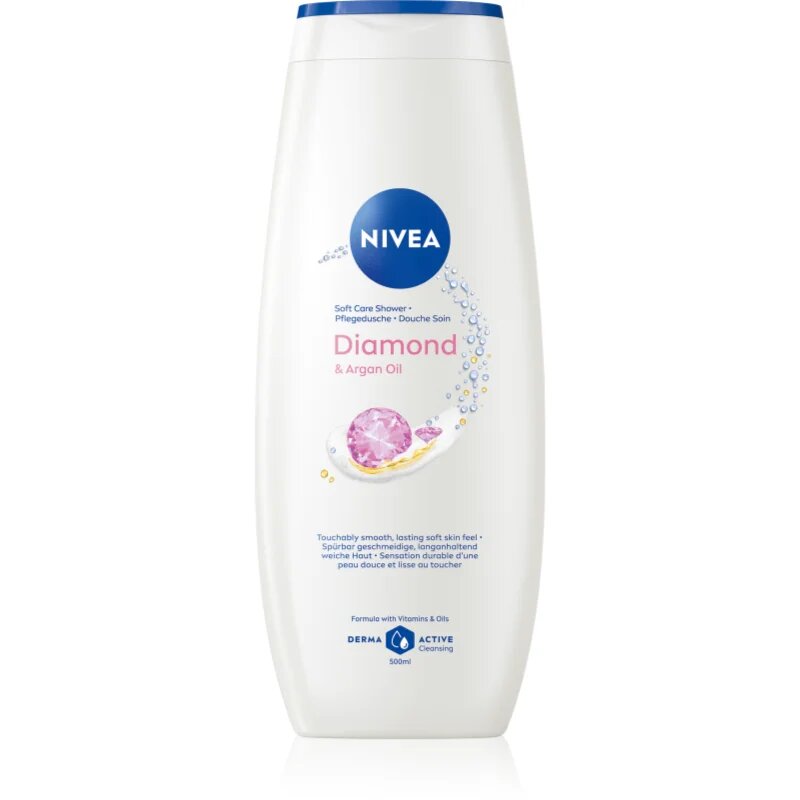 Nivea Diamond & Argan Oil negovalni gel za prhanje 500 ml