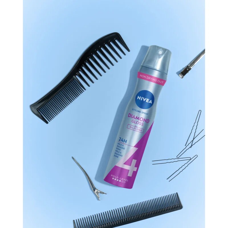 Nivea Diamond Gloss lak za lase 250 ml