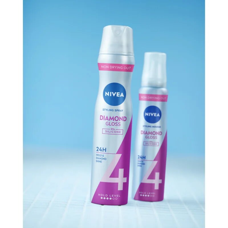 Nivea Diamond Gloss lak za lase 250 ml