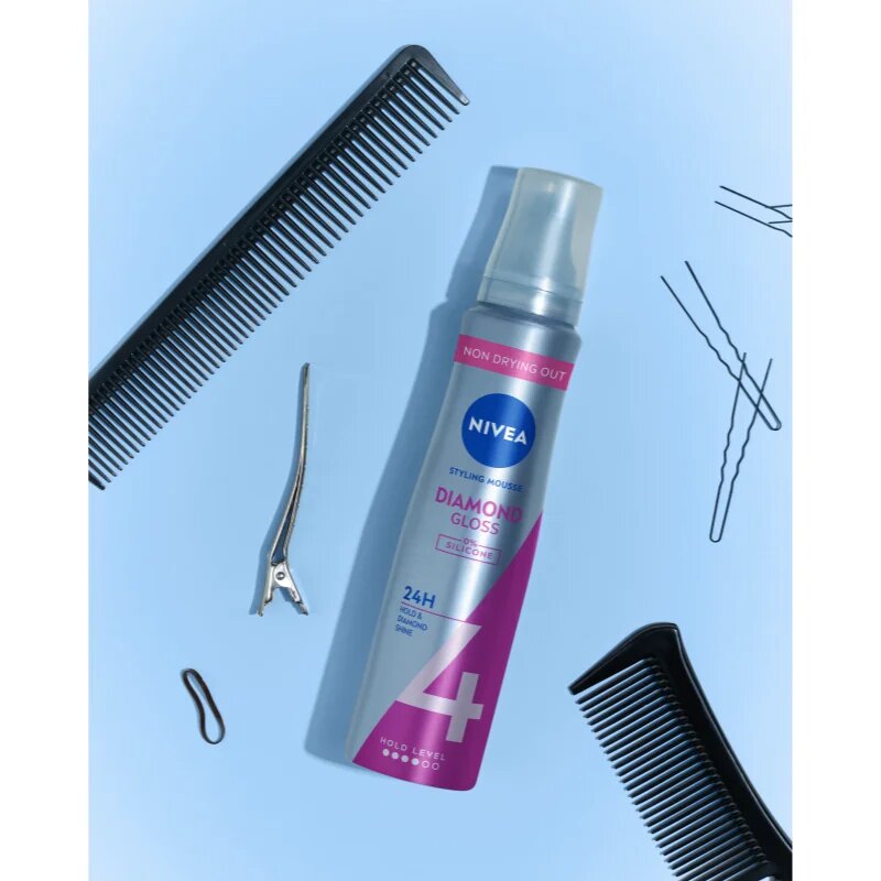 Nivea Diamond Gloss penasti utrjevalec za lase 150 ml