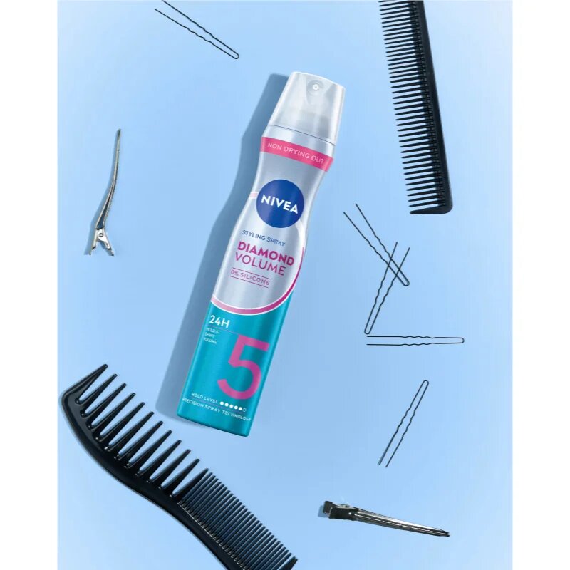 Nivea Diamond Volume lak za lase 250 ml