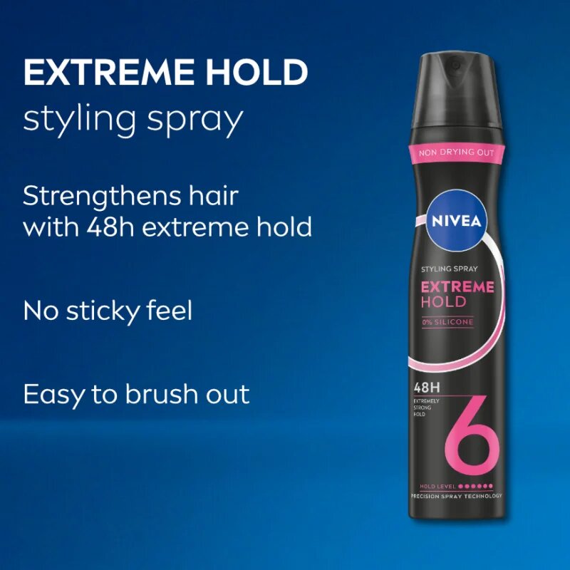 Nivea Extreme Hold lak za lase z ekstra močnim utrjevanjem 250 ml