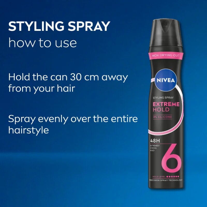 Nivea Extreme Hold lak za lase z ekstra močnim utrjevanjem 250 ml