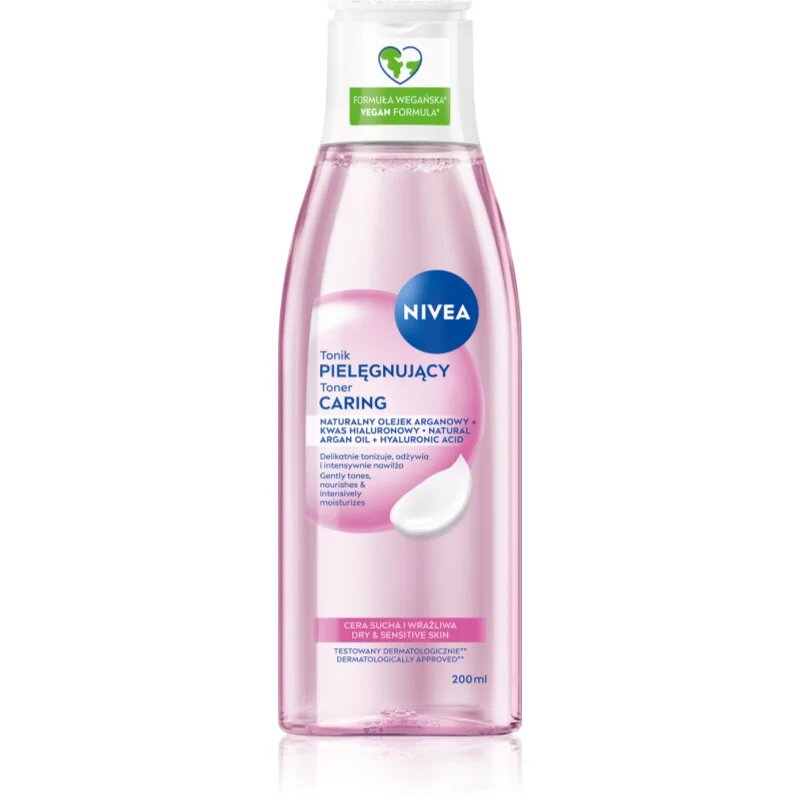 Nivea Face Cleansing čistilna voda za obraz za suho in občutljivo kožo 200 ml