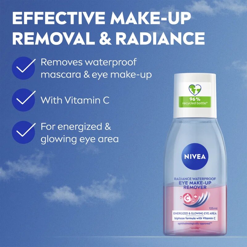 Nivea Face Cleansing dvofazni odstranjevalec ličil za okoli oči 125 ml