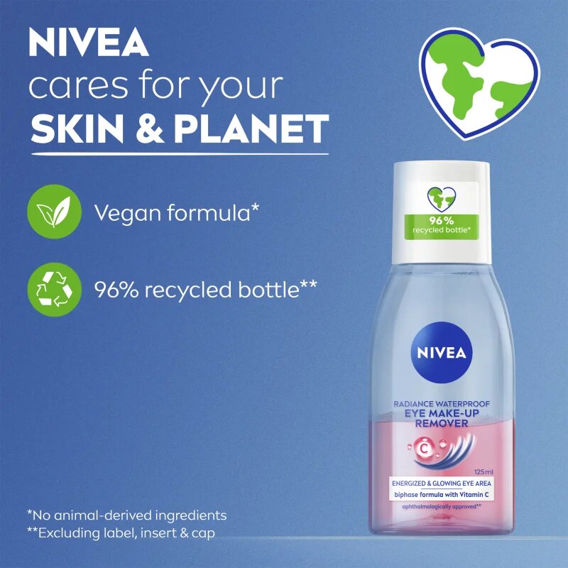 Nivea Face Cleansing dvofazni odstranjevalec ličil za okoli oči 125 ml
