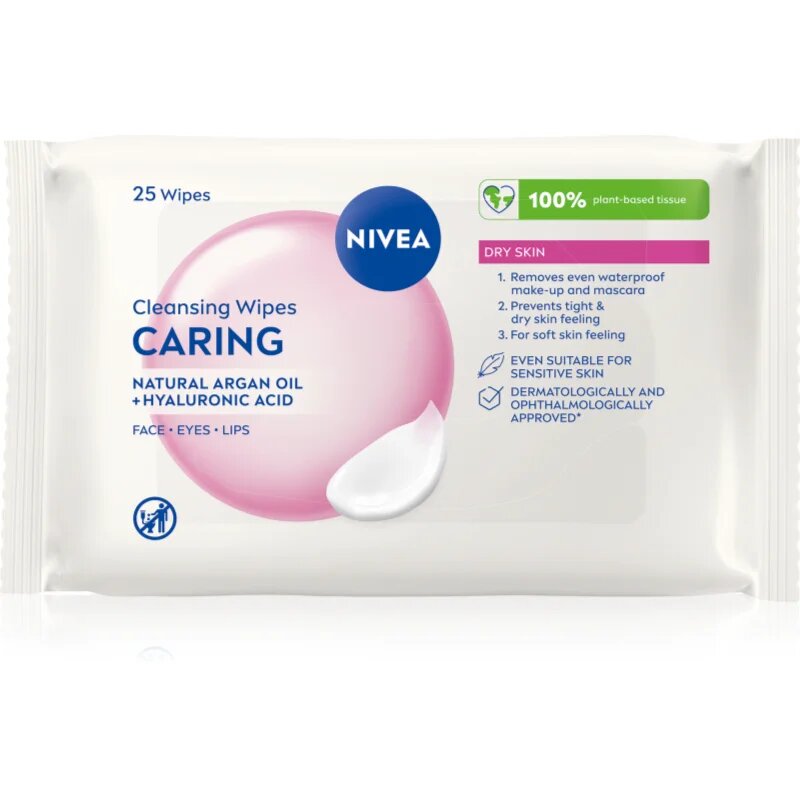 Nivea Face Cleansing nežni čistilni robčki z mandljevim mlekom 25 kos