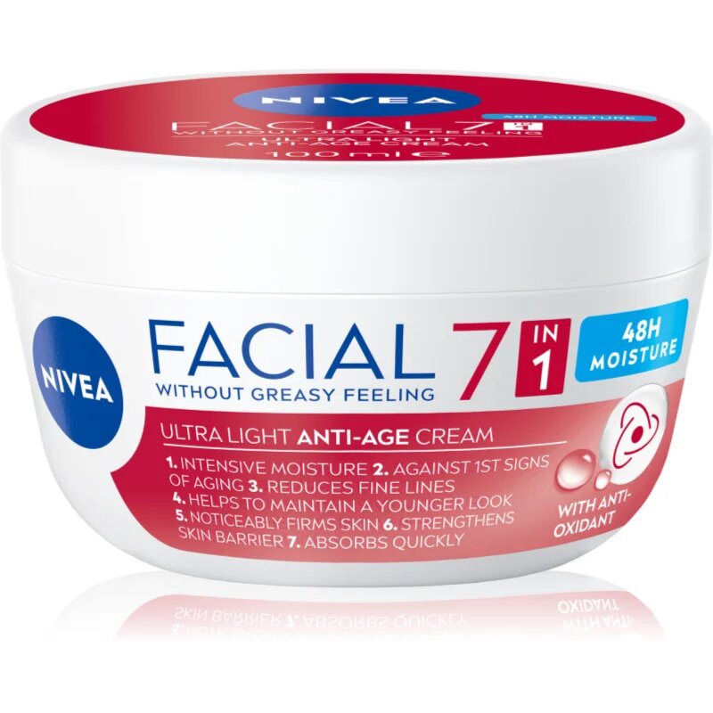 Nivea Facial Anti-Age krema za obraz proti prvim znakom staranja 7 v 1 100 ml