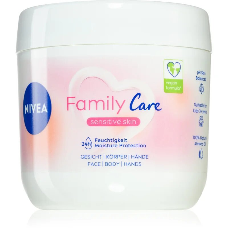 Nivea Family Care lahka vlažilna krema za obraz roke in telo 450 ml