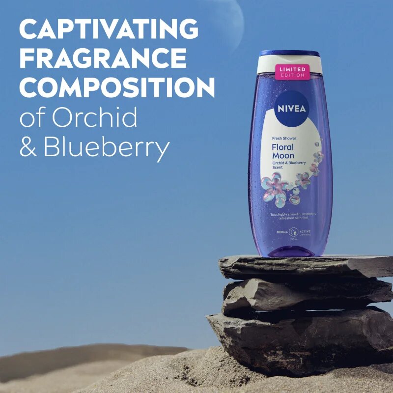 Nivea Floral Moon osvežujoč gel za prhanje omejena izdaja 250 ml