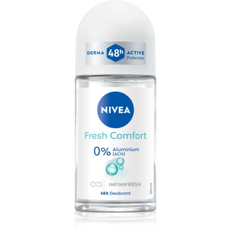 Nivea Fresh Comfort deodorant roll-on brez aluminijevih soli 48 ur 50 ml