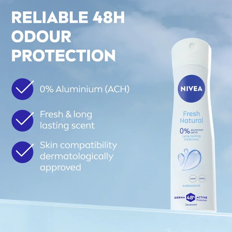 Nivea Fresh Natural deodorant v pršilu za ženske 200 ml