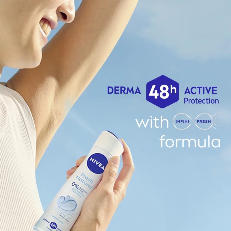 Nivea Fresh Natural deodorant v pršilu za ženske 200 ml