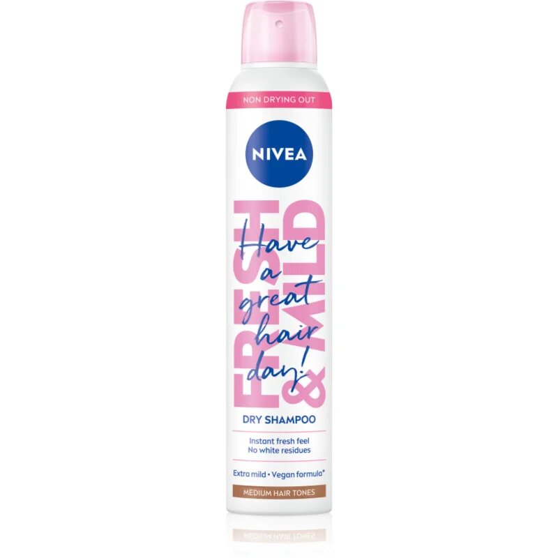 Nivea Fresh Revive suhi šampon za povečanje volumna Medium Tones 200 ml