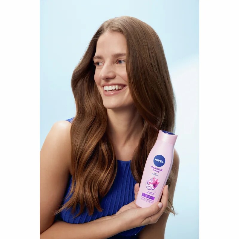 Nivea Hairmilk Shine negovalni šampon 400 ml