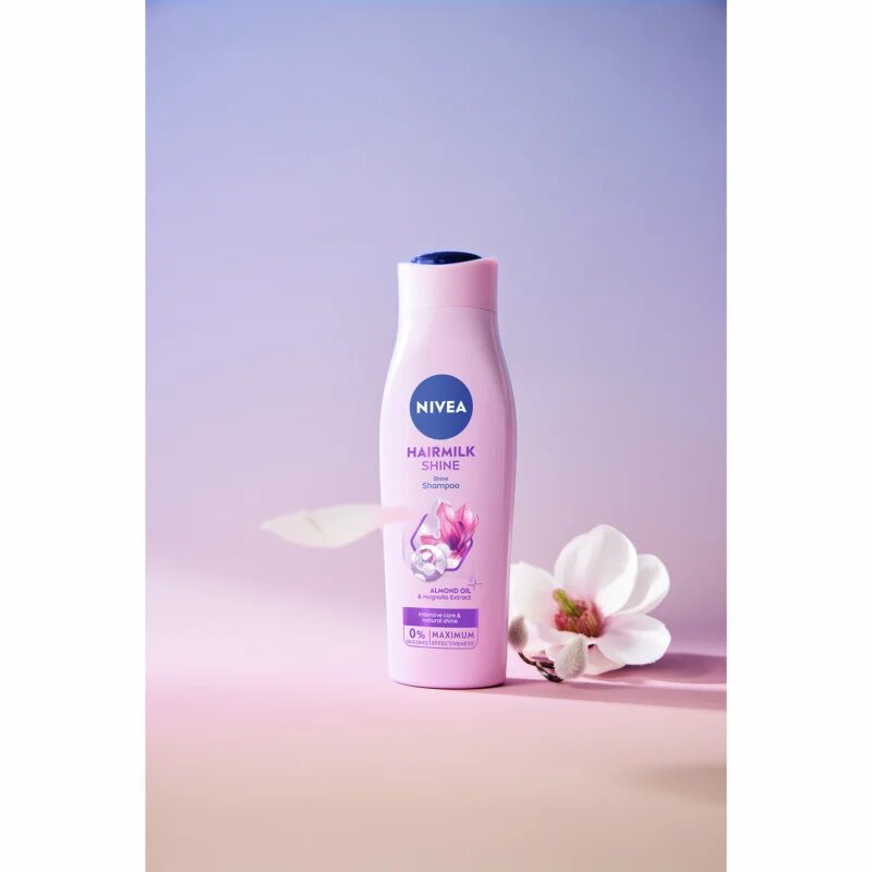 Nivea Hairmilk Shine negovalni šampon 400 ml
