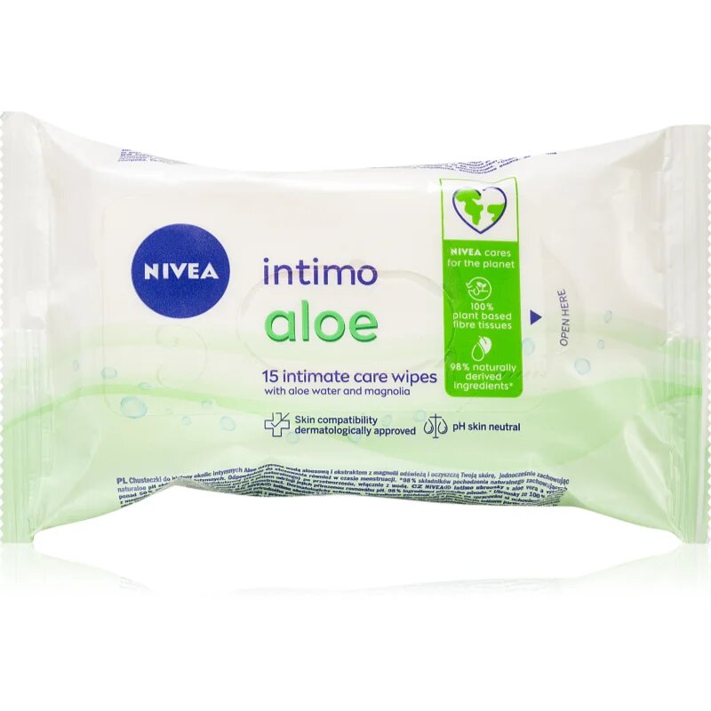 Nivea Intimo Aloe robčki za intimno higieno 15 kos