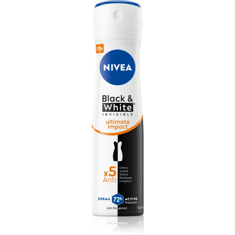 Nivea Invisible Black & White Ultimate Impact antiperspirant v pršilu za ženske 150 ml