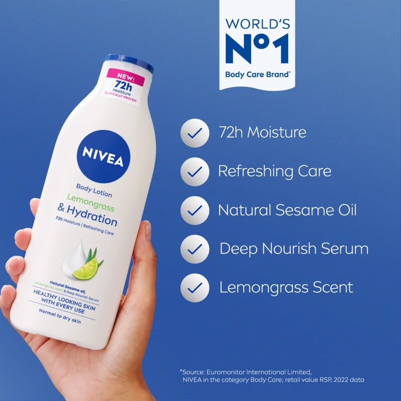 Nivea Lemongrass vlažilni losjon za telo 400 ml