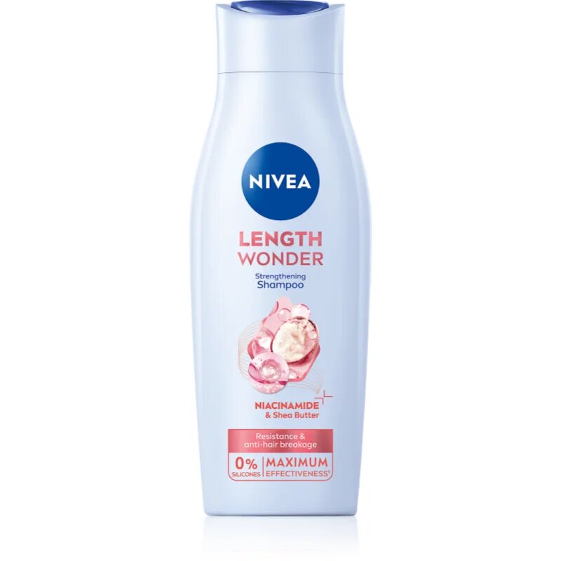 Nivea Length Wonder šampon za okrepitev las za razcepljene konice 400 ml