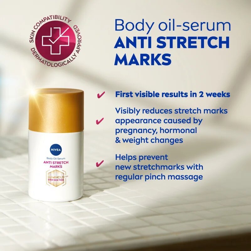 Nivea Luminous 630 oljni serum proti strijam 100 ml