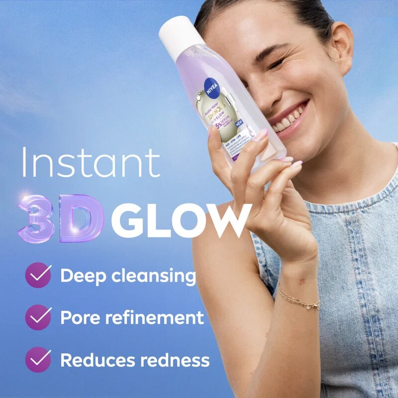 Nivea Luminous Skin Glow čistilna micelarna voda za osvetlitev kože 400 ml