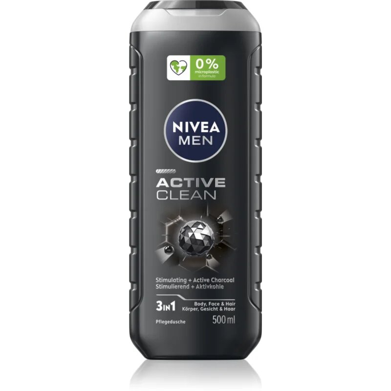 Nivea MEN Active Clean gel za prhanje za moške 500 ml