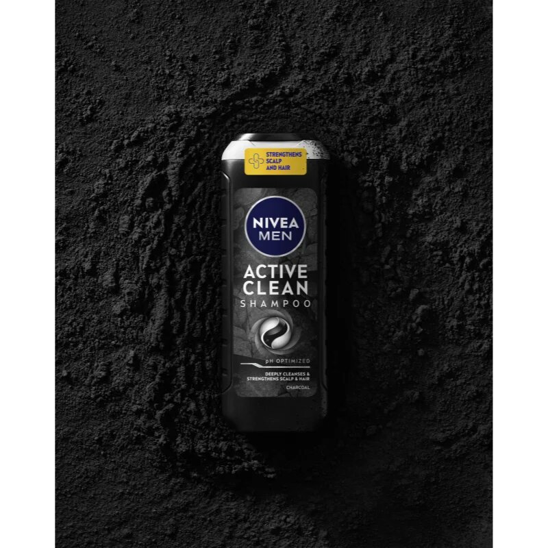 Nivea MEN Active Clean globinsko čistilni šampon z aktivnim ogljem 500 ml
