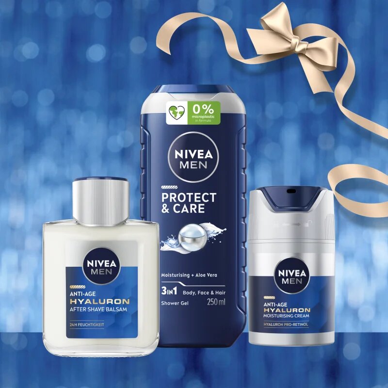Nivea MEN Anti-Age Hyaluron darilni set za obraz in telo