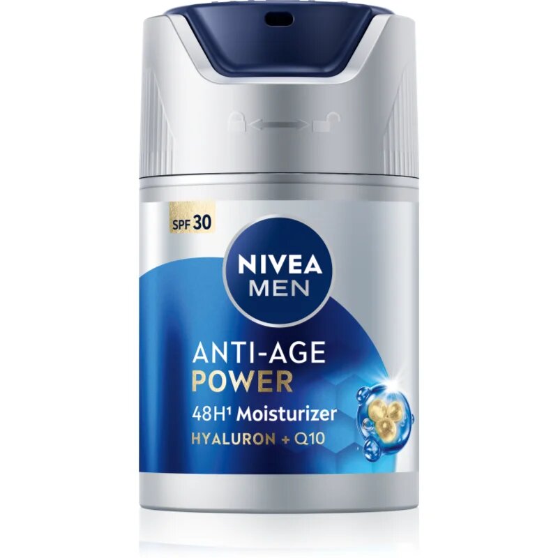 Nivea MEN Anti-Age Power intenzivna vlažilna krema proti gubam SPF 30 50 ml