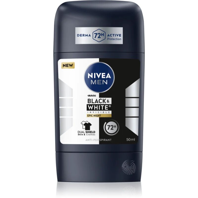 Nivea MEN Black & White Epic Night trdi antiperspirant za moške 50 ml