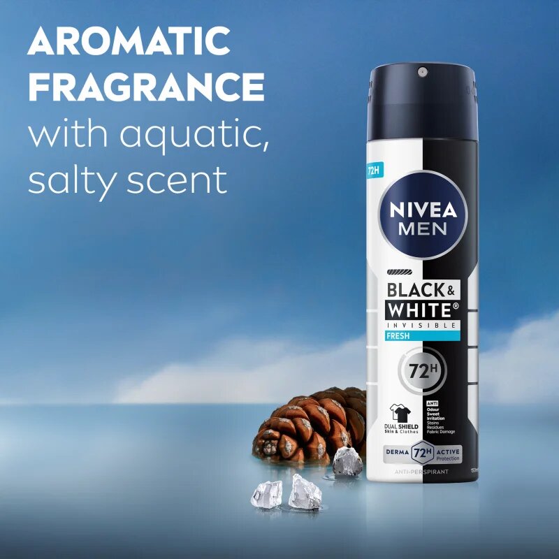 Nivea MEN Black & White Fresh antiperspirant v pršilu 200 ml