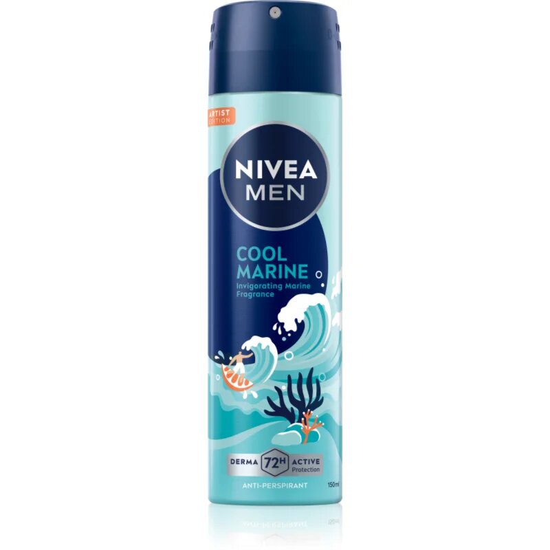 Nivea MEN Cool Marine antiperspirant v pršilu 150 ml