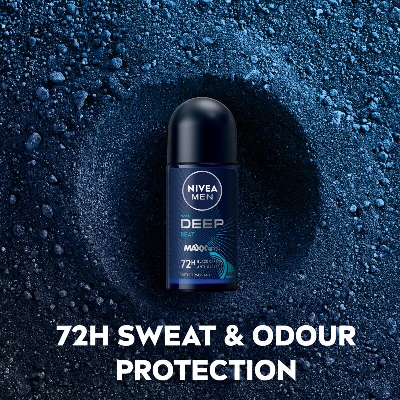 Nivea MEN Deep Beat anti-transpirant roll-on 72 ur za moške 50 ml