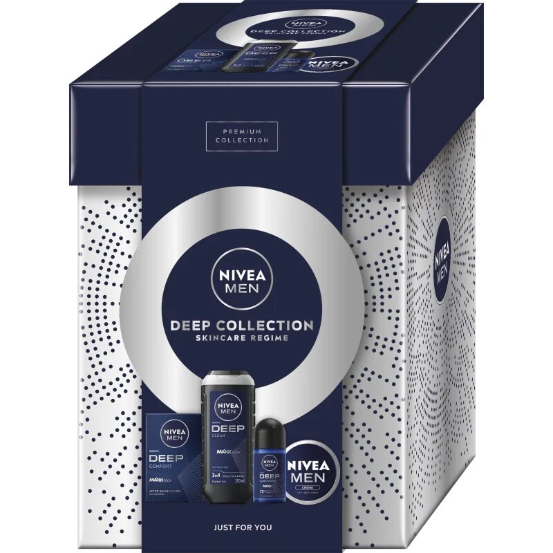 Nivea MEN Deep Collection darilni set za telo in obraz