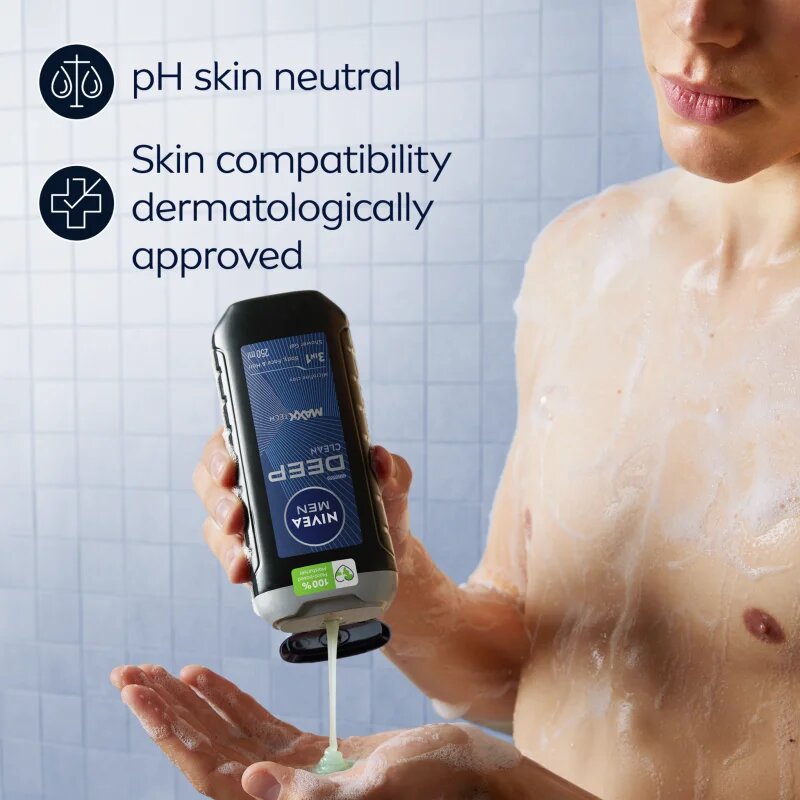 Nivea MEN Deep gel za prhanje za moške 250 ml