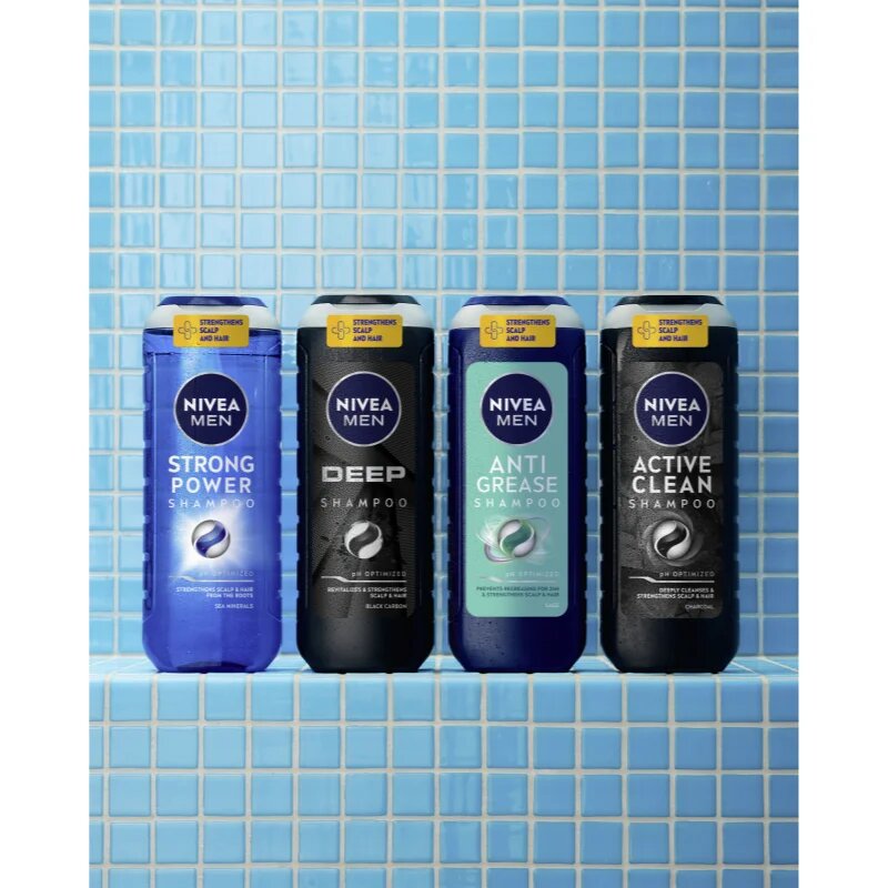 Nivea MEN Deep šampon za okrepitev las 500 ml