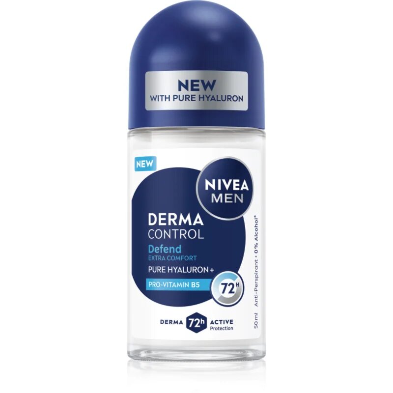 Nivea MEN Derma Control Defend anti-transpirant roll-on za moške 50 ml