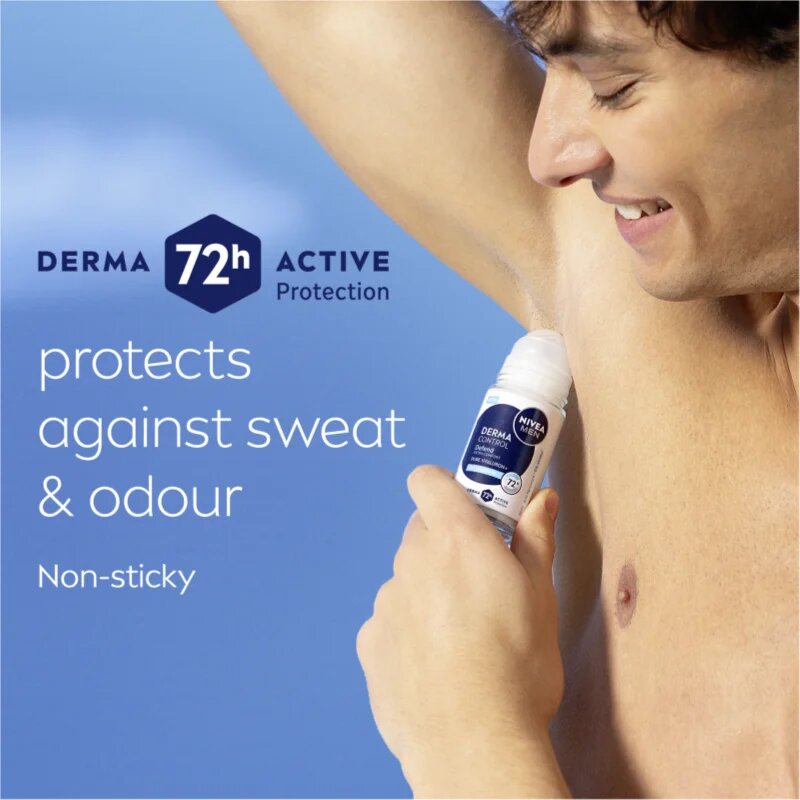 Nivea MEN Derma Control Defend anti-transpirant roll-on za moške 50 ml