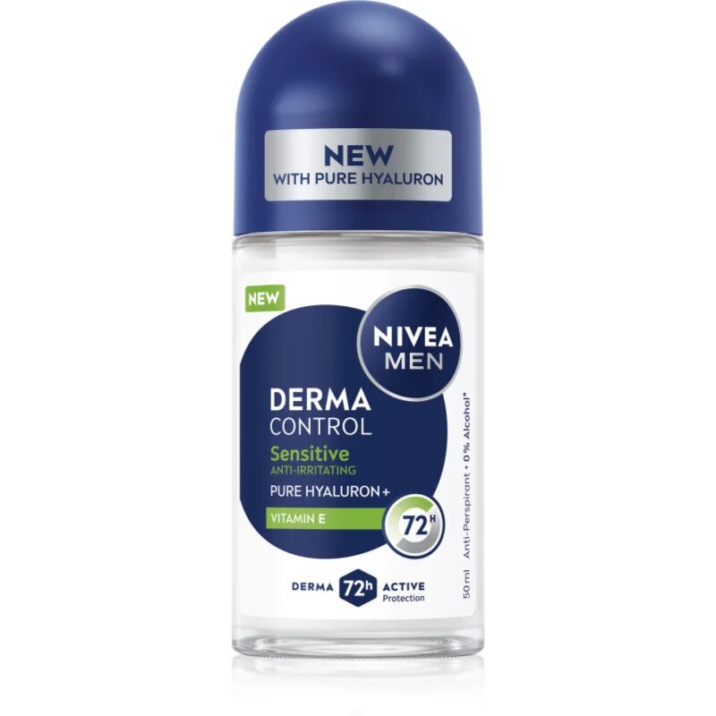 Nivea MEN Derma Control Sensitive anti-transpirant roll-on za občutljivo kožo 50 ml