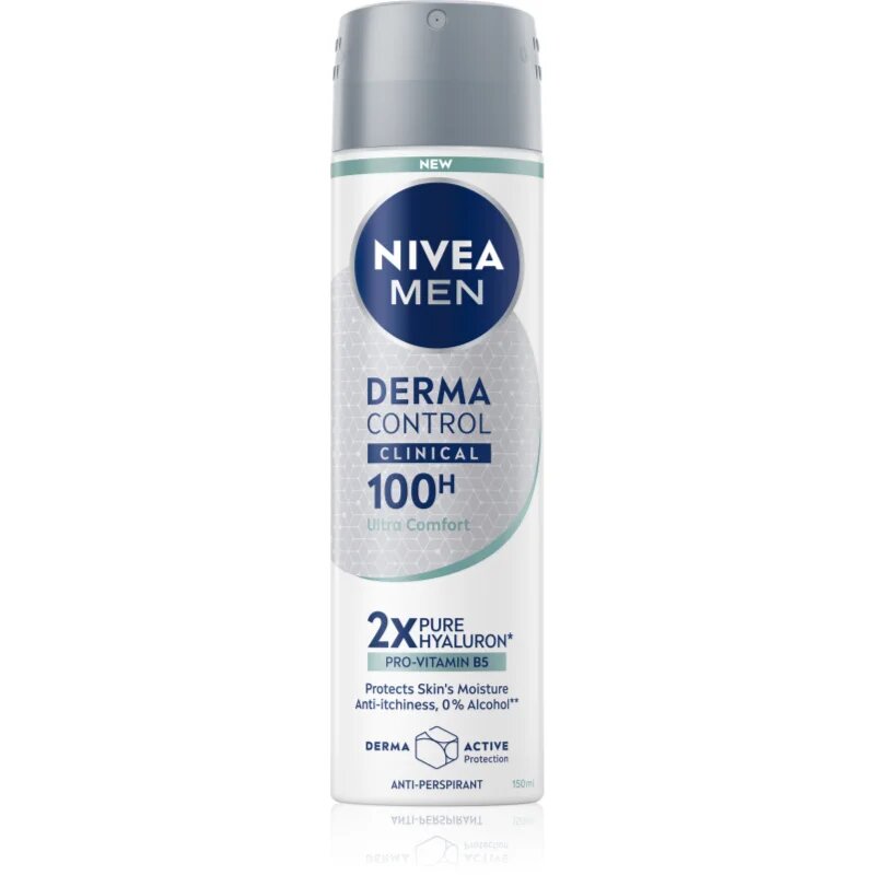 Nivea MEN Derma Dry Control antiperspirant v pršilu 150 ml