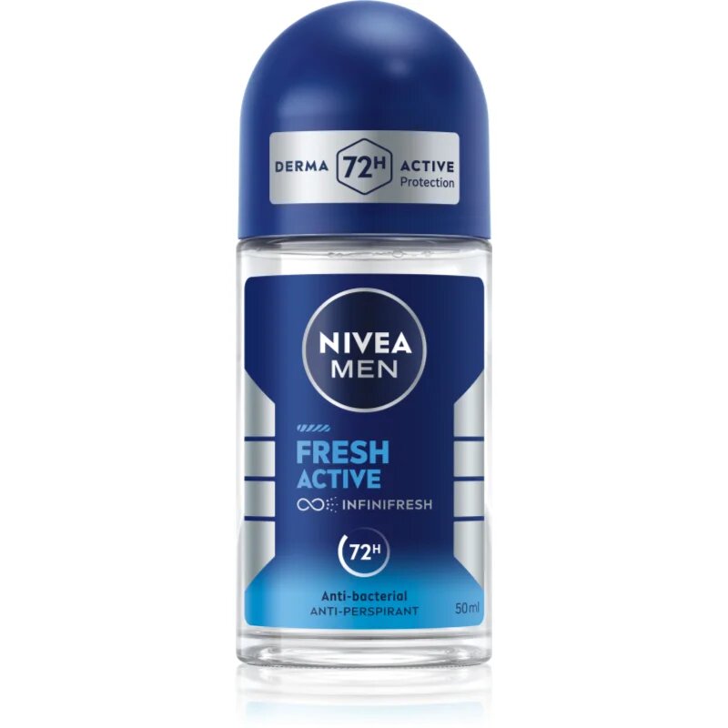 Nivea MEN Fresh Active anti-transpirant roll-on za moške 50 ml
