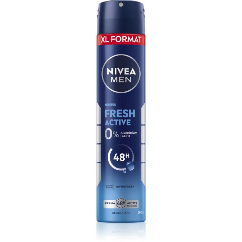 Nivea MEN Fresh Active deodorant v pršilu za moške 200 ml
