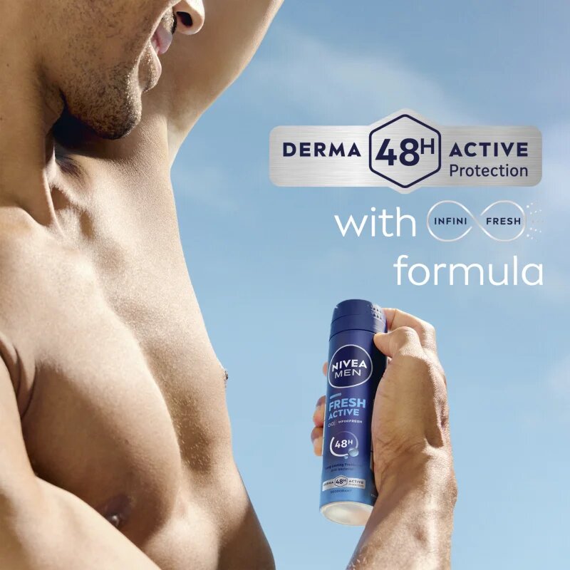 Nivea MEN Fresh Active deodorant v pršilu za moške 200 ml