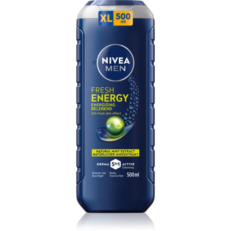 Nivea MEN Fresh Energy gel za prhanje za moške 500 ml
